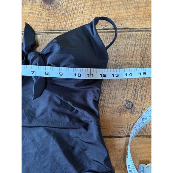 Womens Trina Turk Black Getaway High‎ Leg Maillot One Piece Bathing Suit Size 4 - Picture 5 of 9
